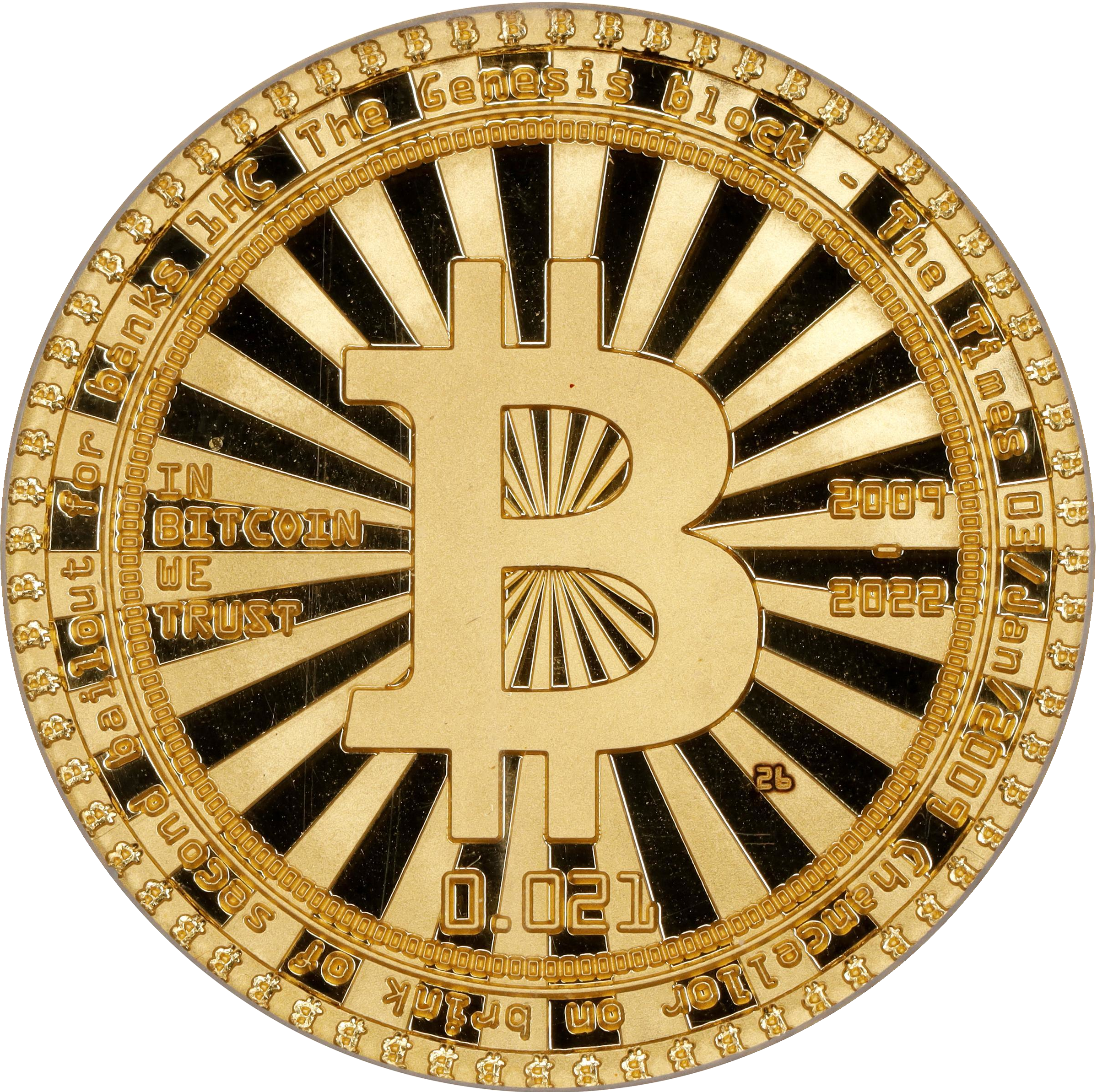Bitcoin Casino Series II Gold Chip