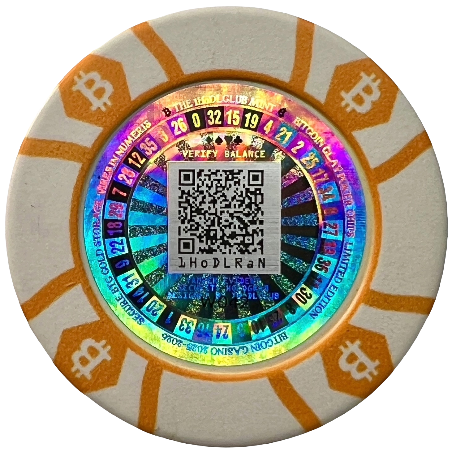 100 Bits White Chips back