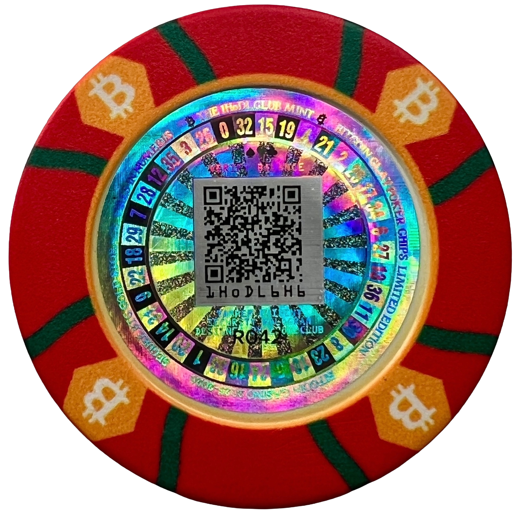 150 Bits Red Chips back