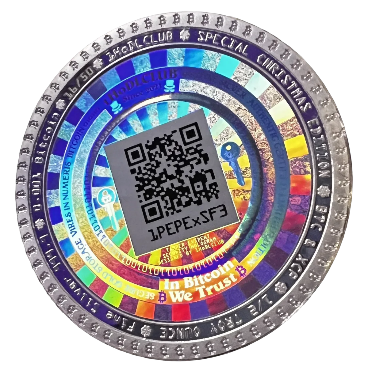 PEPE Christmas Fine Silver 999.9 Coin — Limited Edition back
