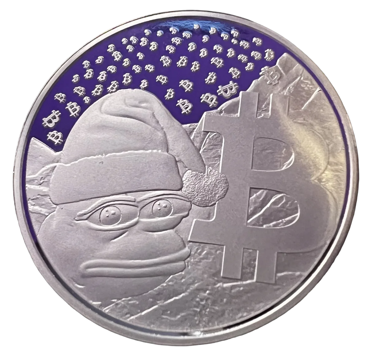 PEPE Christmas Fine Silver 999.9 Coin — Limited Edition front