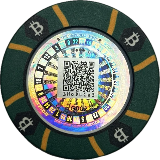 500 Bits Green Chips back