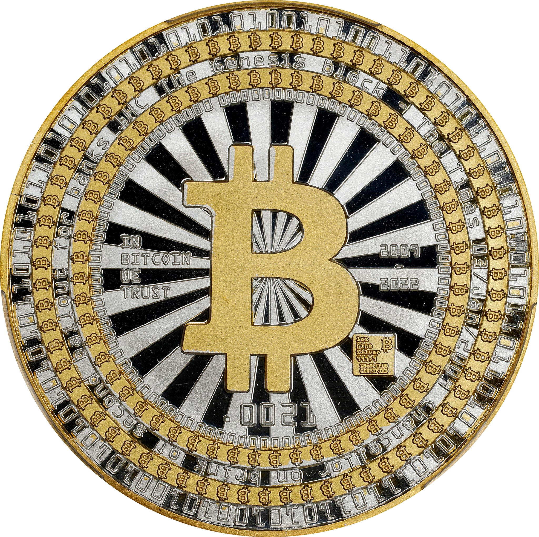 1oz GENESIS Fine Silver Coin front