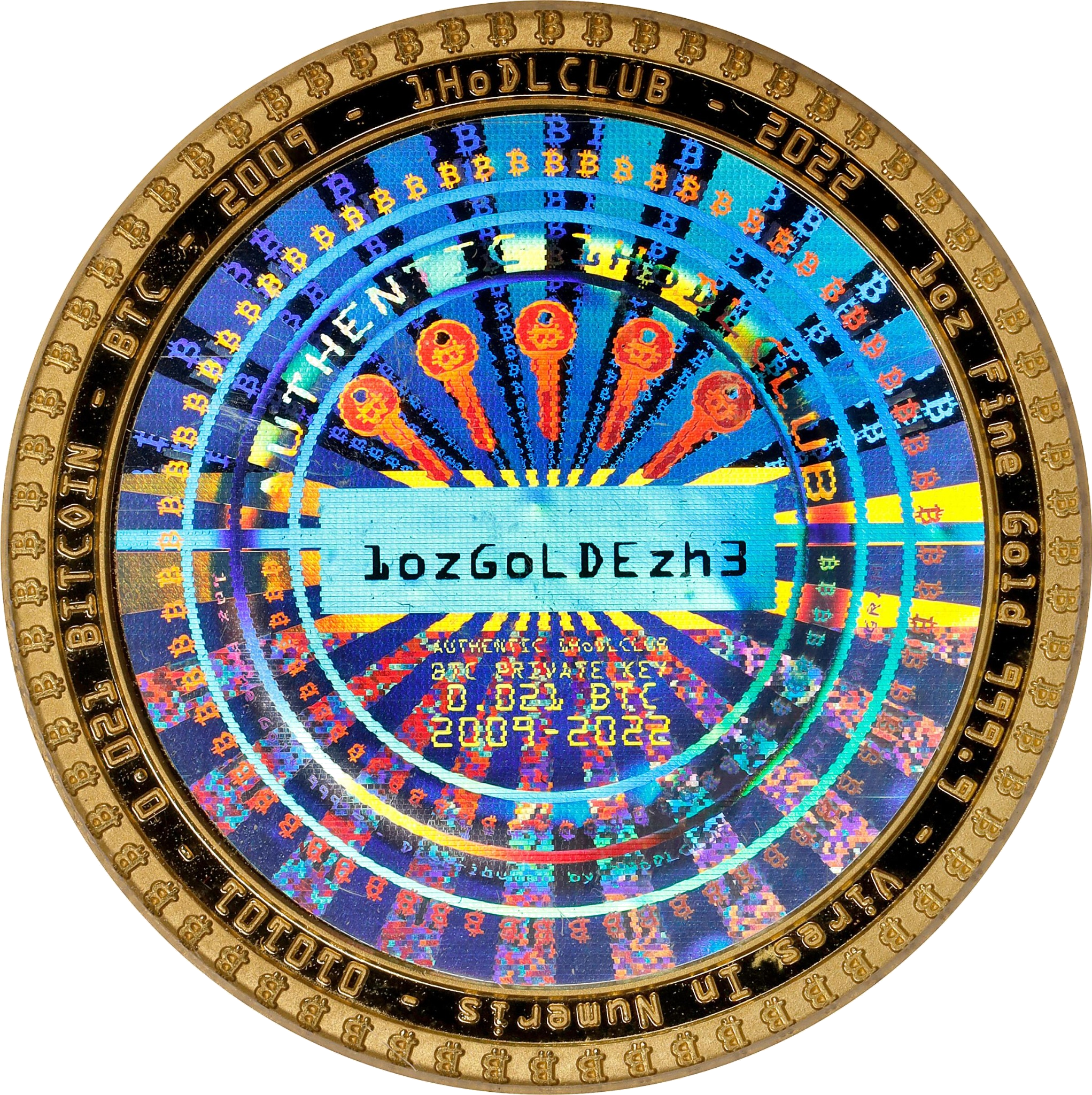 1oz GENESIS Fine Gold Coin back