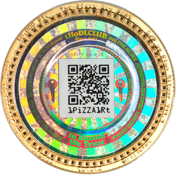 Bitcoin Pizza Day 2023 Set - Coin 1 back