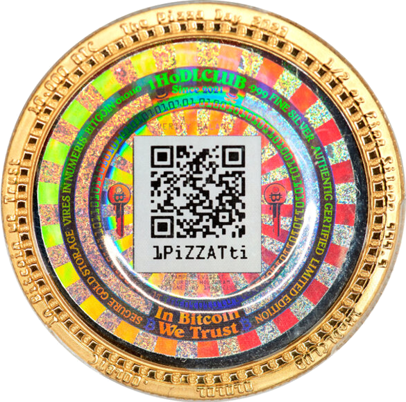 Bitcoin Pizza Day 2023 Set - Coin 2 back